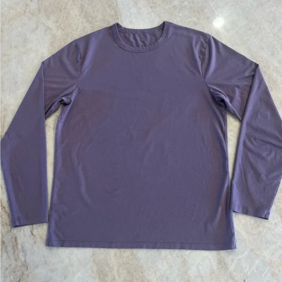 lululemon athletica Men's Long Sleeve Crew Neck Shirt - Lavender Purple - Picture 2 of 3